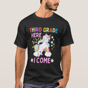 Camiseta Unicórnio Terceiro Grau Aqui Eu Vim Para A Escola