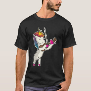 Camiseta Unicórnio Tocando Violino Engraçado Mus Violinista
