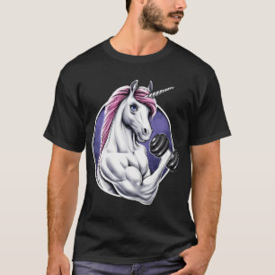Camiseta Unicórnio Treino de Fitness na Academia
