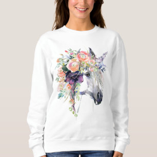 Camiseta Unicórnio Vestido Floral