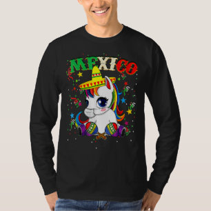 Camiseta Unicórnio Vestindo Máscara Cinco De Mayo Festiv Me