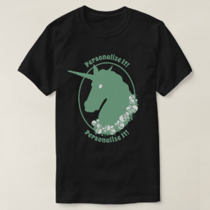 Camiseta Unicórnio Zumbi Verde