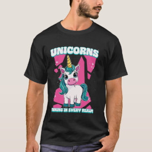 Camiseta Unicórnios Brilhando Em Todo O Reino Unicórnio