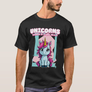 Camiseta Unicórnios Brilhando Em Todo O Reino Unicórnio