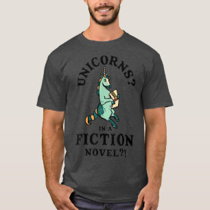 Camiseta Unicórnios Em Uma Ficção Novo Livro Engraçado Lend