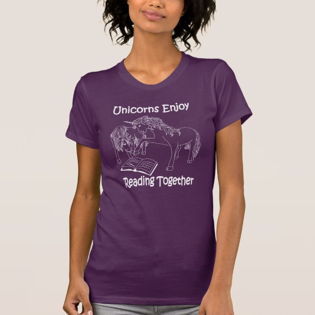 Camiseta Unicórnios gostam de ler juntos - WL (Frente)