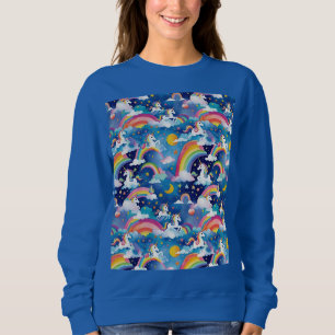 Camiseta Unicórnios mágicos e arco-íris
