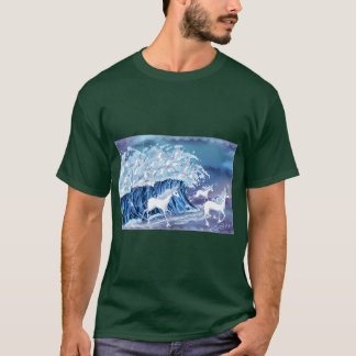 Camiseta Unicórnios no mar menina