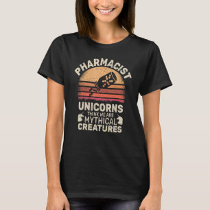 Camiseta Unicórnios pensam farmácia drusos farmáticos vinta