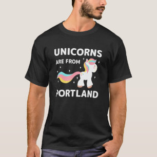 Camiseta Unicórnios São De Portland Oregon Residente Ou Loc