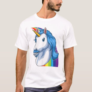 Camiseta Unicorno com Bigode Dadacorn Dadicorn Unicórnio Da
