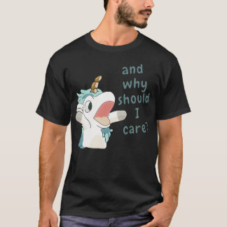 Camiseta unicorse por que eu deveria me importar