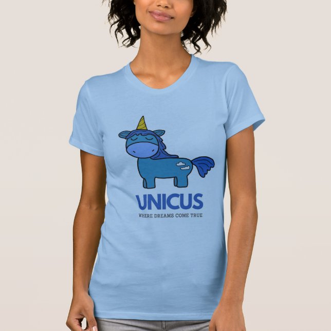 Camiseta Unicus cortada por mulheres (Frente)