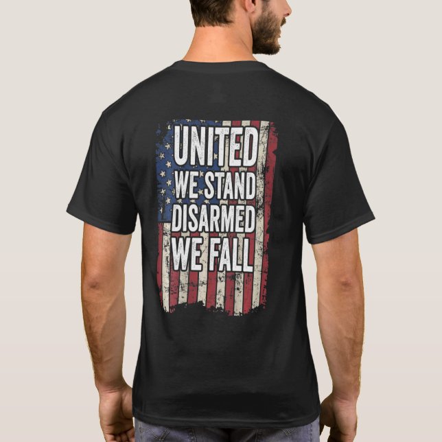 Camiseta Unida, Desarmamos, Nós Caímos Na Defesa Dos Direit (Verso)