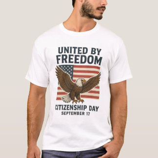 Camiseta "Unida pela Liberdade - Dia da Cidadania - T-S Pat