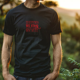 Camiseta Unida, somos um ditado motivacional vermelho dizen