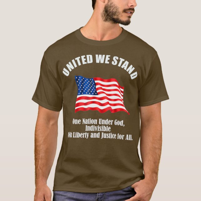 Camiseta Unida Somos Uma Nação Sob Deus (Frente)