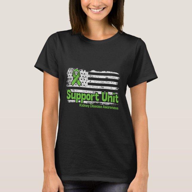 Camiseta Unidade de Apoio à Doença Sinalizador da Doença Re (Frente)