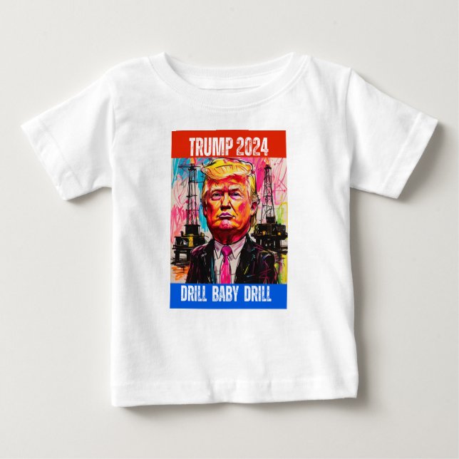 CAMISETA UNIDADE DE BEBÊ DE UNIDADE TRUMP 2024 (Frente)