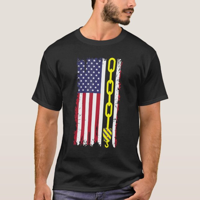 Camiseta Unidade de Caminhão de Linha Amarelo com Sinalizad (Frente)