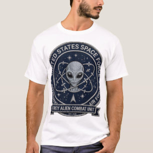 Camiseta Unidade de Combate de Alien Cinza