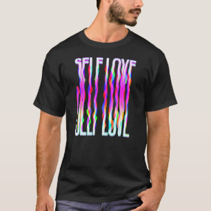 Camiseta Unidade de disquete psicodélica com amor próprio