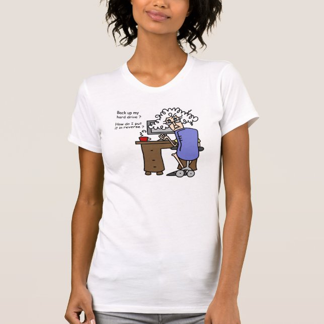 Camiseta Unidade de duro para trás com Humor (Frente)