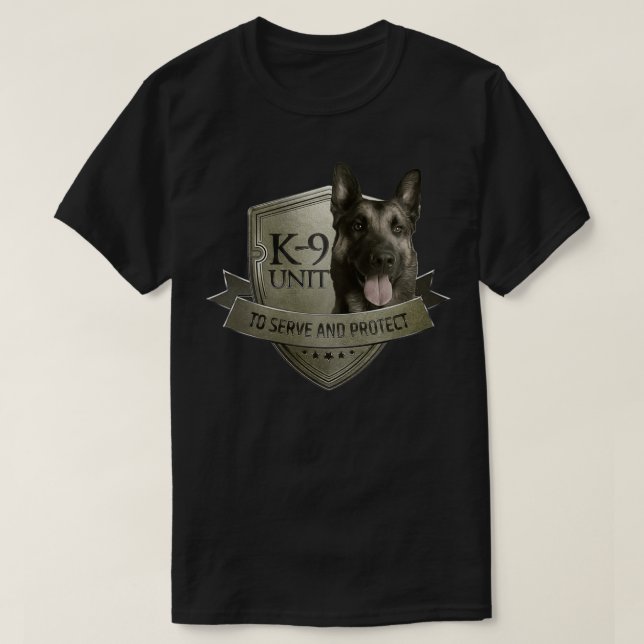 Camiseta Unidade de Malinois, pastor belga Mecelaar 3 (Frente do Design)