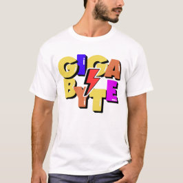 Camiseta Unidade de Medida de Dados do Computador Gigabyte