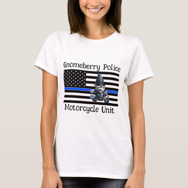 Camiseta Unidade de Motociclos Personalizados da Polícia Gn (Frente)