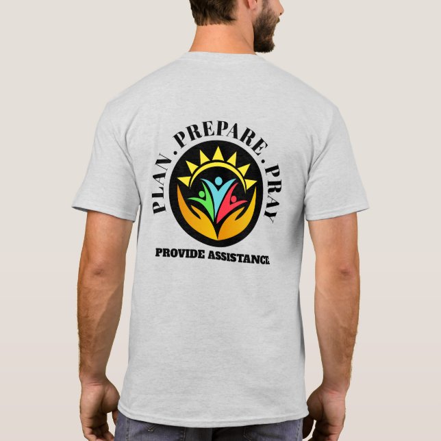 Camiseta Unidade de Preparação para Desastres - Mãos de Aju (Verso)