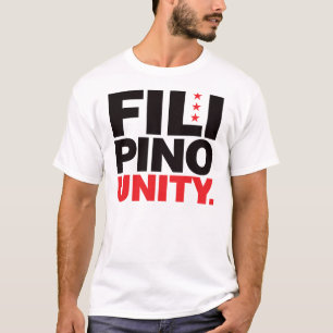Camiseta Unidade filipina - vermelho e preto
