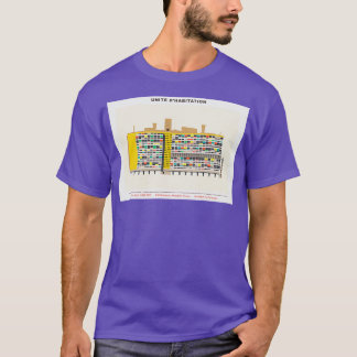 Camiseta Unidade Habitação Ilustração Moderna de Le Corbusi