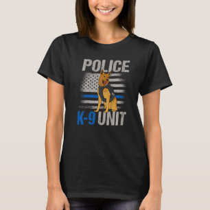Camiseta Unidade K9 de Polícia para um Manipulador K9