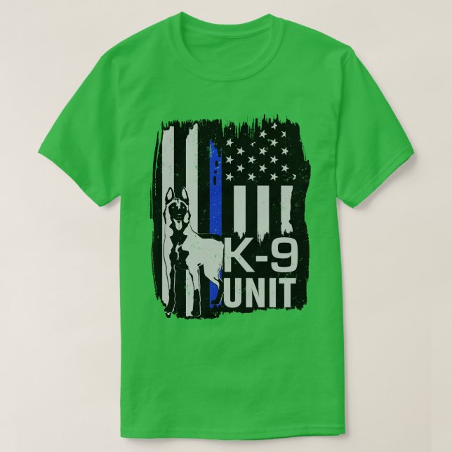 Camiseta Unidade K9 Malinois (Frente do Design)