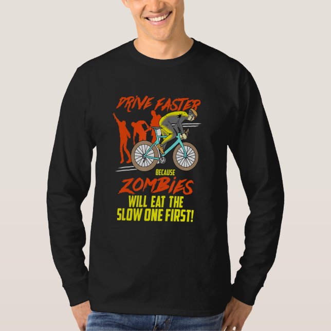 Camiseta Unidade Mais Rápida Porque Zombies - Mtb Cycling M (Frente)