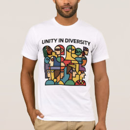 Camiseta Unidade na Diversidade - Tee Arco-Íris Geométrico