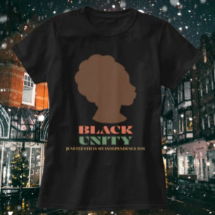 Camiseta Unidade Negra: Juneteenth é o meu Dia da Independê