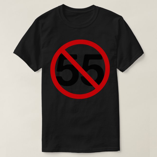 Camiseta Unidade sem escala 55 mph (Frente do Design)