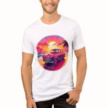 Unidade Sunset Retroativa | Neon Carro vintage Art