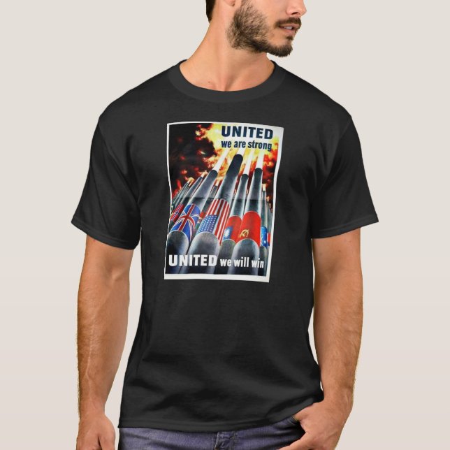 Camiseta Unido nós somos fortes (Frente)
