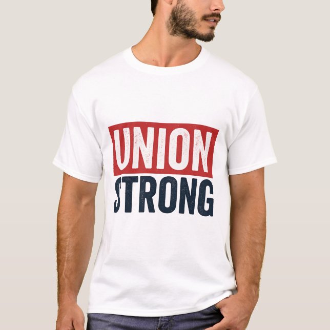 Camiseta Unidos e Fortes – Ousada Solidariedade dos Trabalh (Frente)