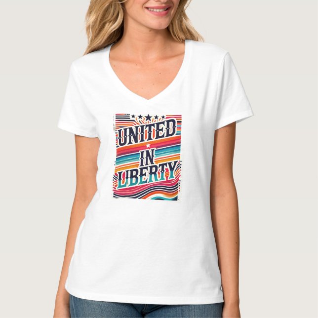 Camiseta Unidos em Liberdade (Frente)