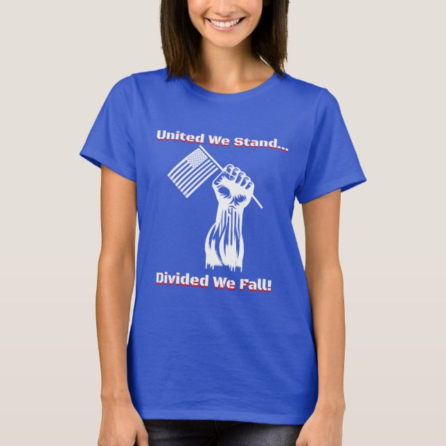 Camiseta "Unidos Nós Permanecemos,..." Mulheres (Frente)