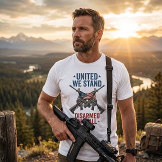 Camiseta Unidos Nós Resistimos, Desarmados Nós Caímos