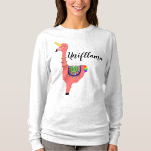 Camiseta Unifllama engraçado: híbrido do