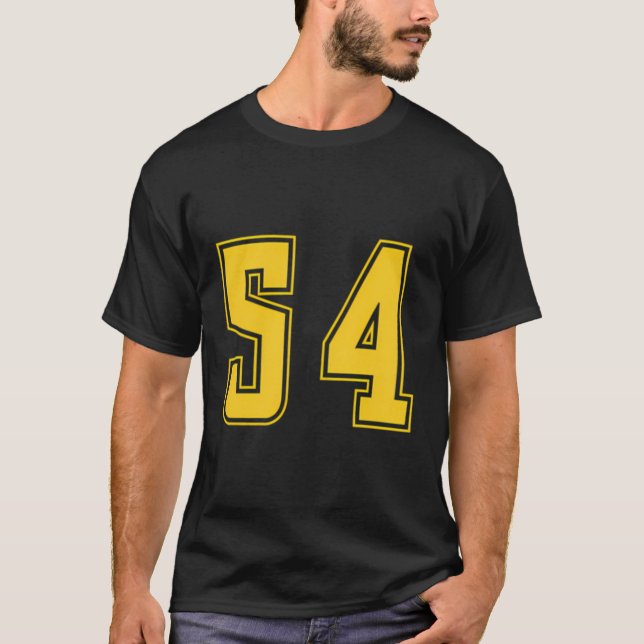 Camiseta Unifo Numerado Desportivo Júnior de Equipe 54 amar (Frente)