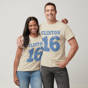 CAMISETA UNIFORME DE CLINTON 2016 AFLIGIDO