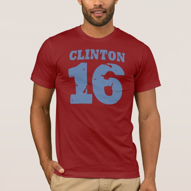 CAMISETA UNIFORME DE CLINTON 2016 AFLIGIDO - .PNG (Frente)