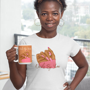 Camiseta Uniforme de Manicurista de Tipografia Elegante Pro